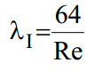 Darcy friction factor for laminar flow calculation equation