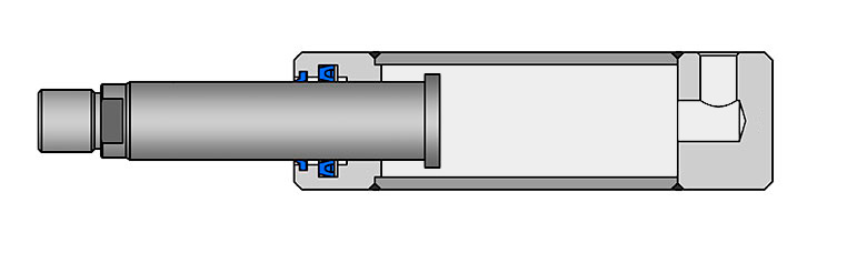 Plunger hydraulic cylinder