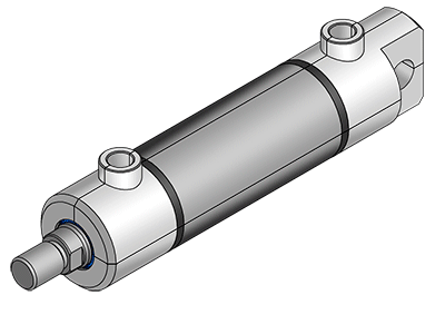 Hydraulic cylinder animation